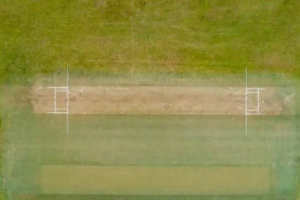 Photo of Aerial view of a cricket ground.