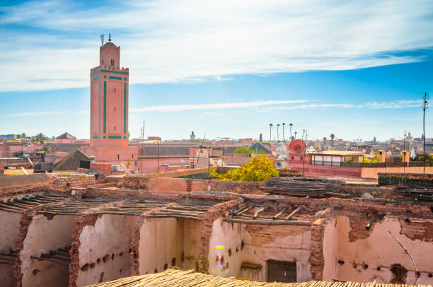 istock Panoramic view of Marrakech and old medina, Morocco 1082611864