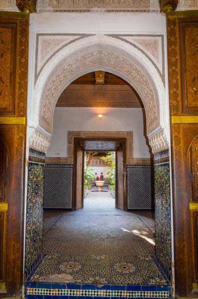 istock Traditional courtyard  in Marrakech, Morocco, Africa. 1082611928