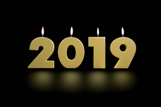 istock 2019 New Year's Golden Candles 1082613192