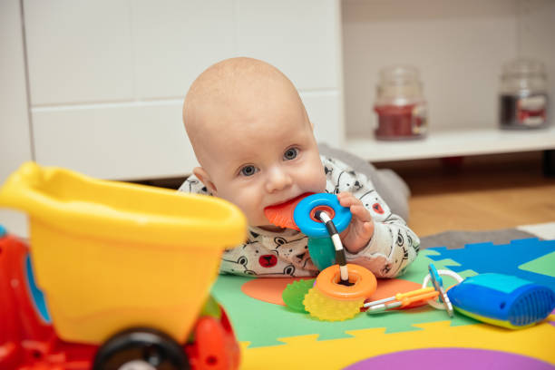 istock Child Playing Toys. Children Development Concept. Baby Kid 1082614990