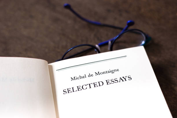 istock Open Book, Title Page: Montaigne Selected Essays 1082617066