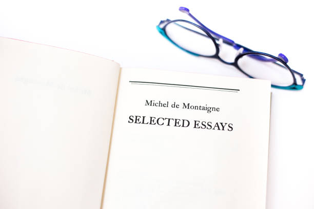 istock Open Book, Title Page: Montaigne Selected Essays 1082617120