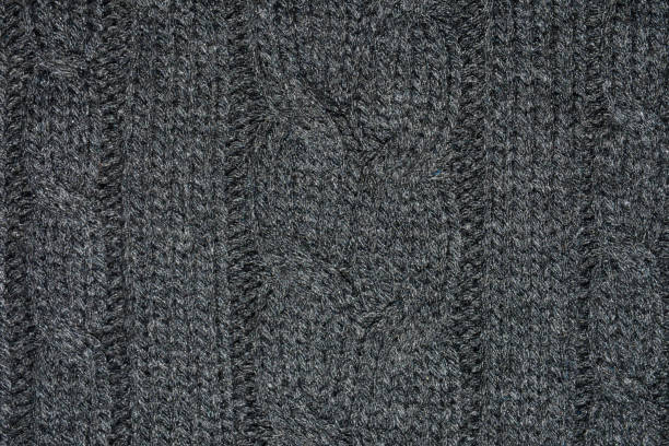 istock Texture of knitted woolen gray fabric for the background 1082622704