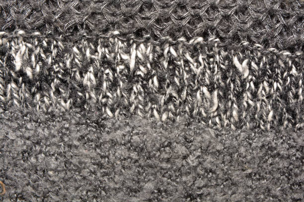 istock Texture of knitted woolen gray fabric for the background 1082622922