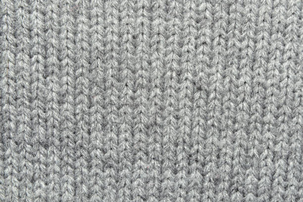 istock Texture of knitted woolen gray fabric for the background 1082623014