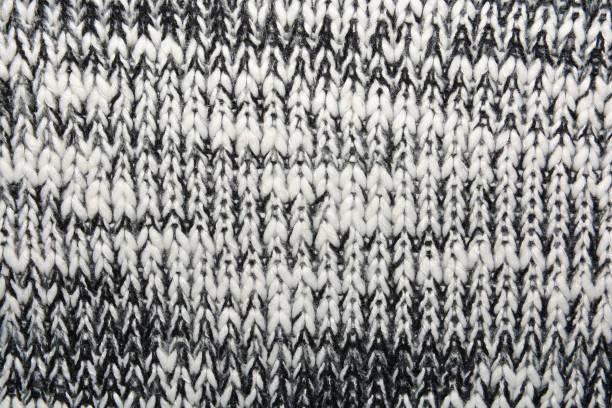 istock Texture of knitted woolen gray fabric for the background 1082623068