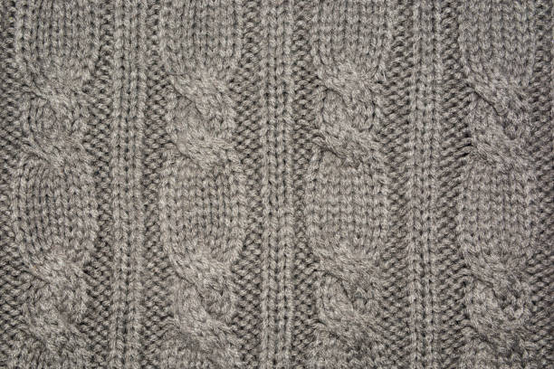 istock Texture of knitted woolen gray fabric for the background 1082623162