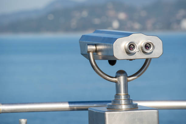a view on a telescope from a vantage point