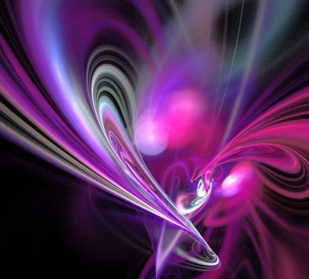 istock image of one Digital Fractal on Black Color 1082673864