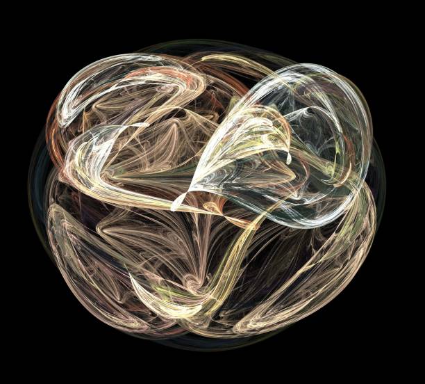 istock image of one Digital Fractal on Black Color 1082674330