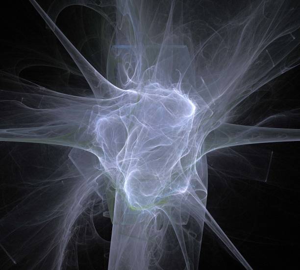 istock image of one Digital Fractal on Black Color 1082674446