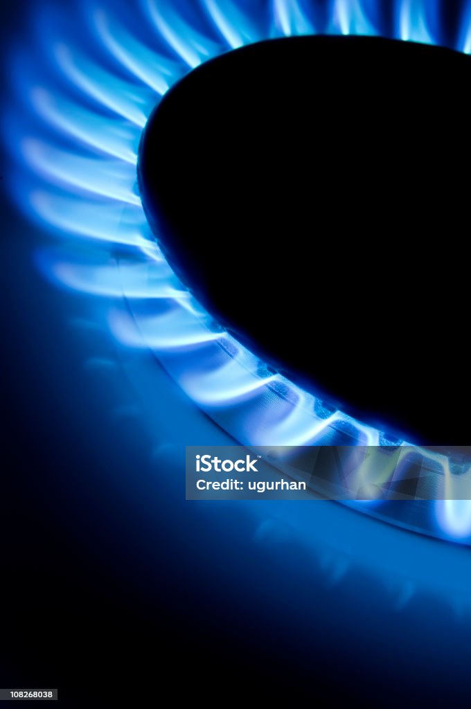 gas Energie - Lizenzfrei Gasherd-Brenner Stock-Foto