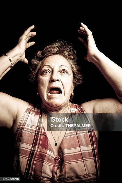 Verängstigt Alten Lady Stockfoto und mehr Bilder von Alt - Alt, Altersheilkunde, Alterungsprozess