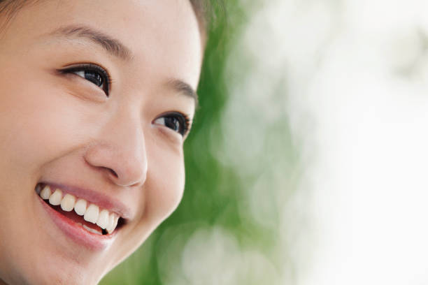 Smiling Chinese woman close up