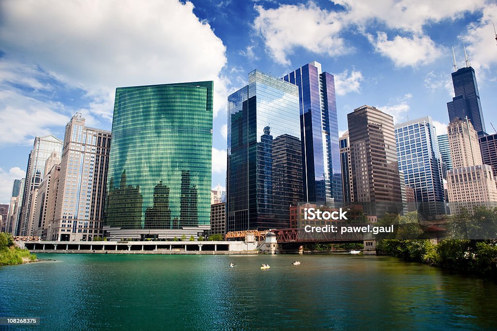 Dzielnicy finansowej Chicago - Zbiór zdjęć royalty-free (Chicago - Illinois)