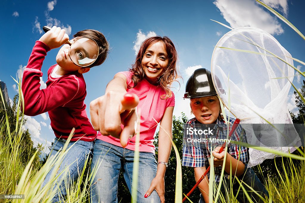 Crianças e professor em uma vida insectos - Royalty-free Criança Foto de stock