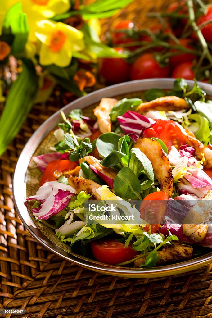 Spring salad  Bowl Stock Photo