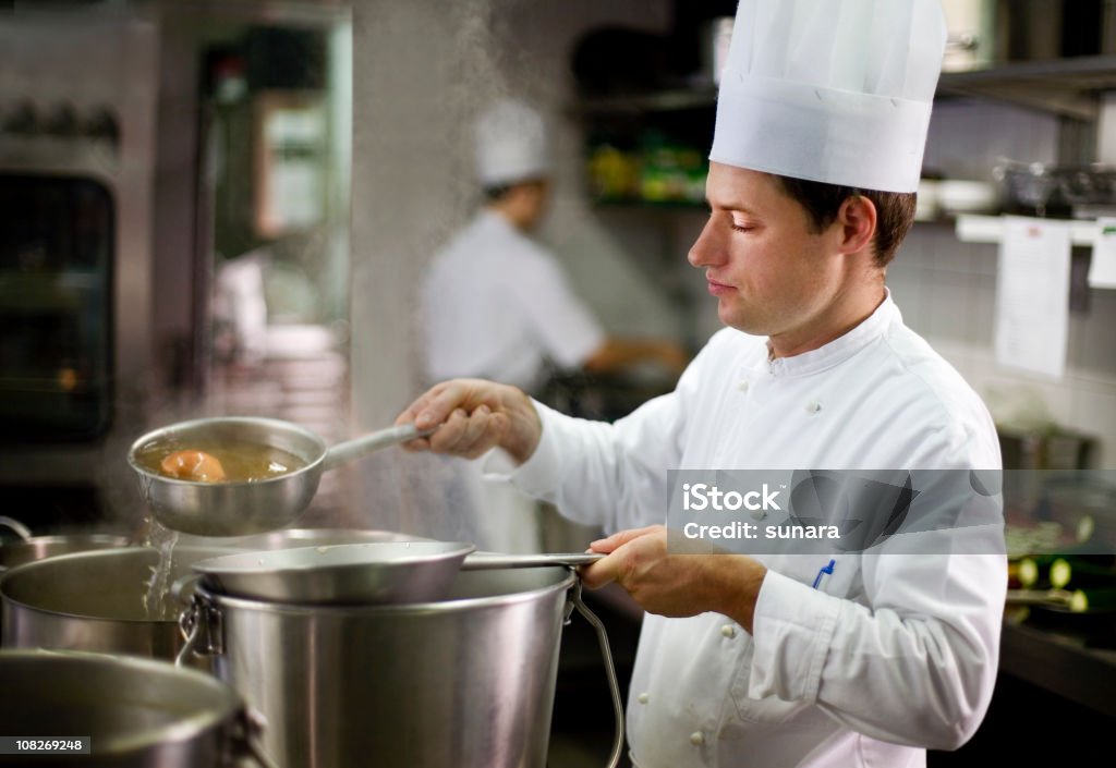 Restaurante de cocina - Foto de stock de Chef libre de derechos