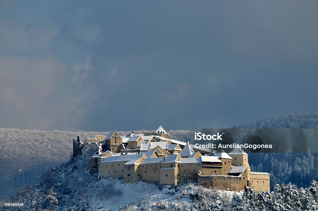 Castillo Rasnov-Brasov, Rumania - Foto de stock de Rumanía libre de derechos