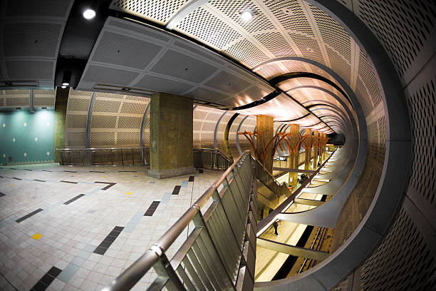 istock Architecture Futuristic Underground Tunnel Fisheye Lens 108269432