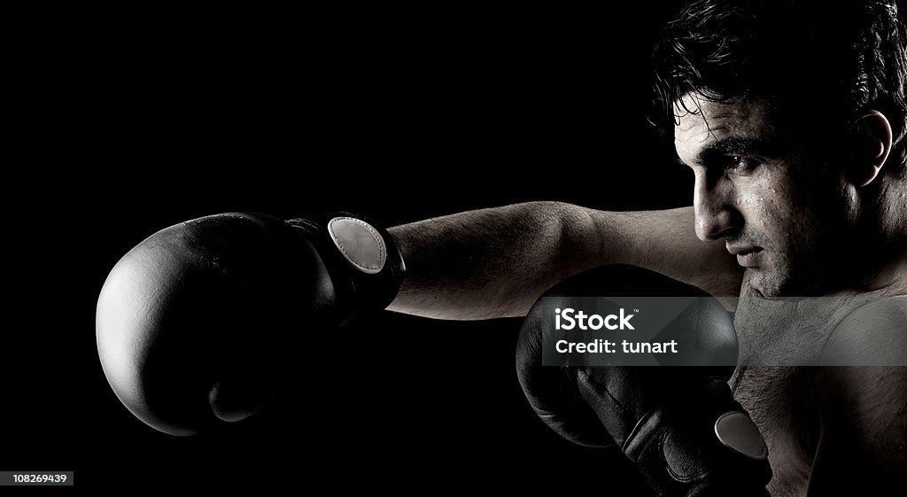 Boxer - Lizenzfrei Boxhandschuh Stock-Foto