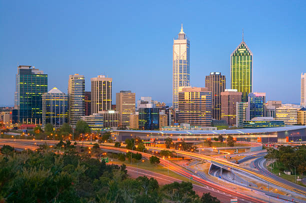 istock Western Australia Perth Skyline at Twilight 108269594