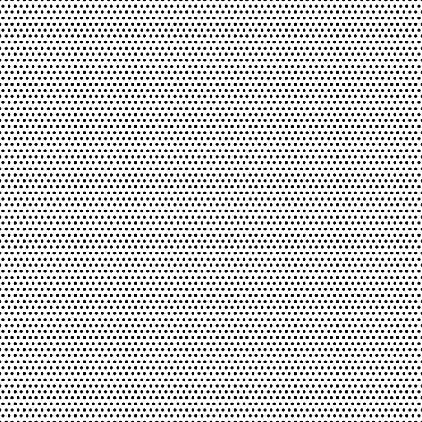 Seamless black dots - white background - vector Illustration