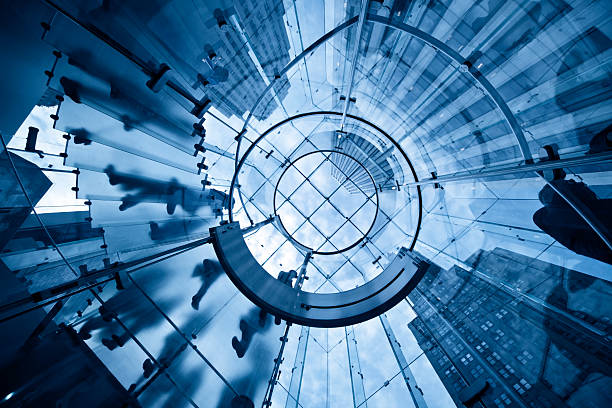 istock office buildings with glass staircase in manhattan 108270100