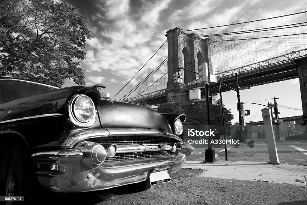 Old New York and Brooklyn  Black And White Stock Photo