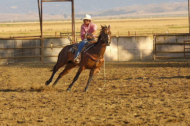 istock One Cowboy in Rural Rodeo Arena 108270157