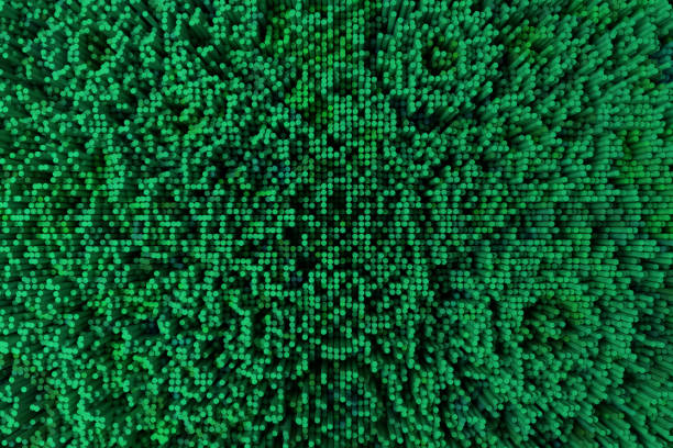 istock Abstract shape composition, geometric structure block. Wallpaper for graphic design. Colorful 3D rendering. 1082702118