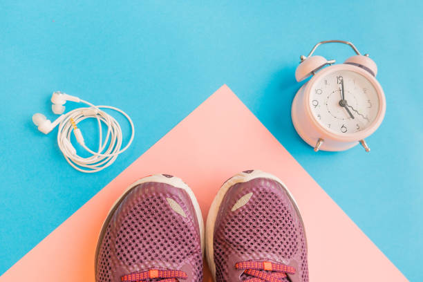 istock sneakers on a multi-colored background, concept infusion on sports. 1082707374