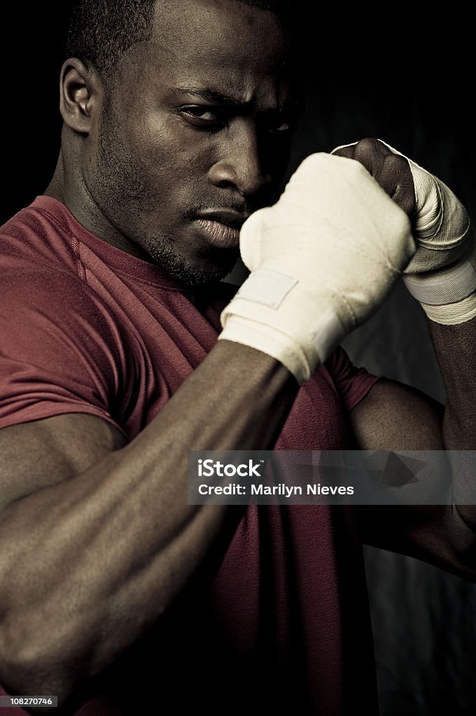 Competidor acirrado - Foto de stock de Boxe - Esporte royalty-free