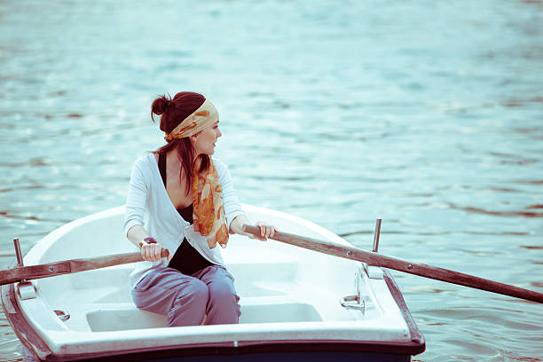 An old weathered rowboat