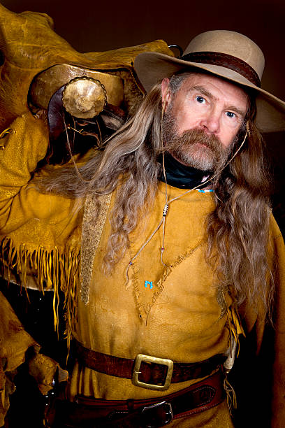istock Mountain Man and His Saddle. 108270869