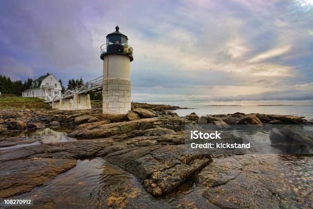 Маршалл Указывают Маяк — стоковые фотографии и другие картинки Marshall Point Lighthouse - Marshall Point Lighthouse, Мэн, Береговая линия