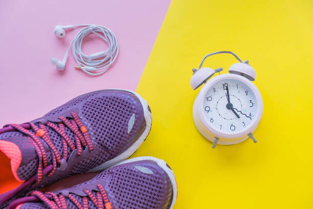 istock sneakers on a multi-colored background, concept infusion on sports. 1082709292