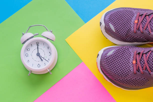 istock sneakers on a multi-colored background, concept infusion on sports. 1082709958