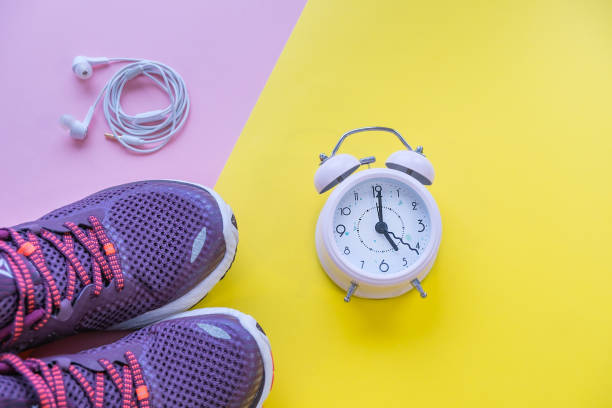 istock sneakers on a multi-colored background, concept infusion on sports. 1082710004
