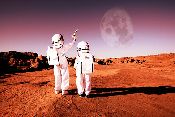 To Infinity and Beyond! Don't settle for the surface of Mars. Use your imagination to conquer the universe. cross processed stock pictures, royalty-free photos & images