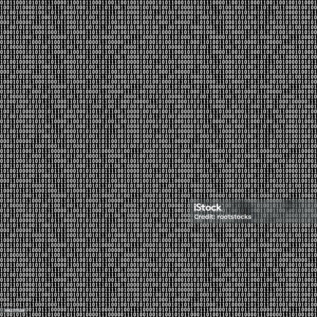 Binary Code Seamless Pattern Stock Illustration - Download Image Now ...