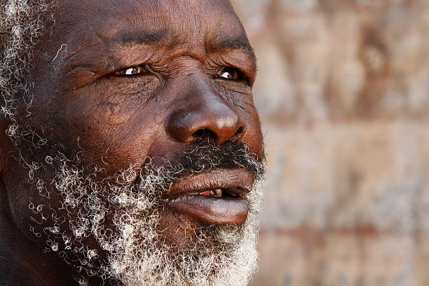 retrato de homem idoso africano - transvaal imagens e fotografias de stock