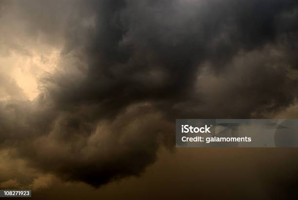 Closeup Of Thick Clouds Forming A Storm At Dusk Stock Photo - Download Image Now - Sky, Hurricane - Storm, Tropical Climate