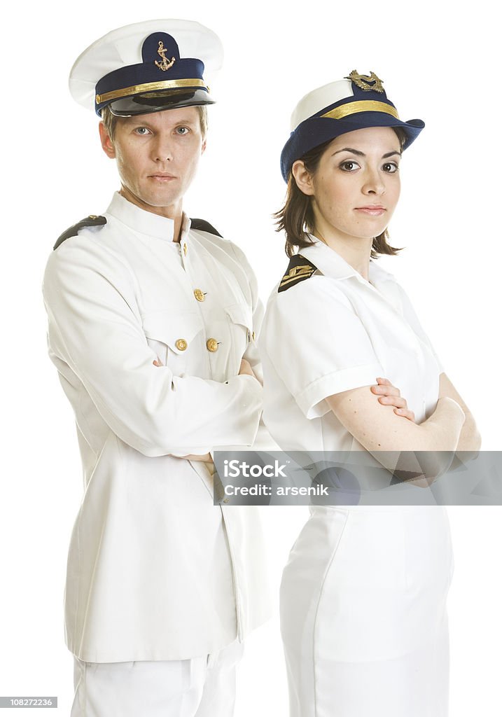 두 군인과 - 로열티 프리 선장 스톡 사진