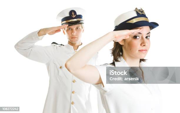 Dos Marineros Foto de stock y más banco de imágenes de Marinero - Marinero, Armada, Hacer el saludo militar