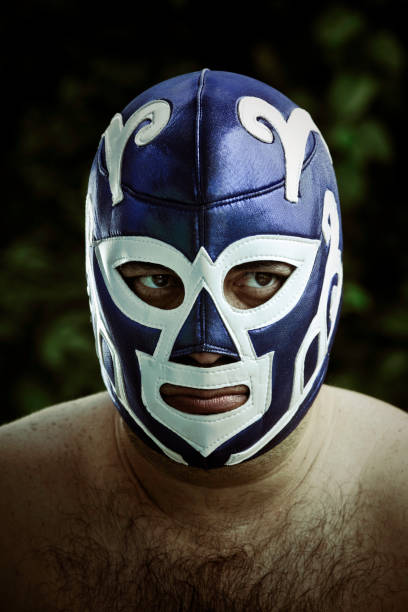 chanco la lotta libera messicana figther - wrestling mask foto e immagini stock