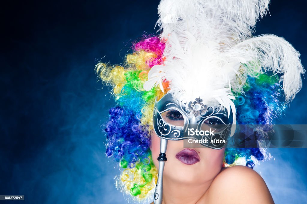 Mulher mascarada - Royalty-free Face Humana Foto de stock