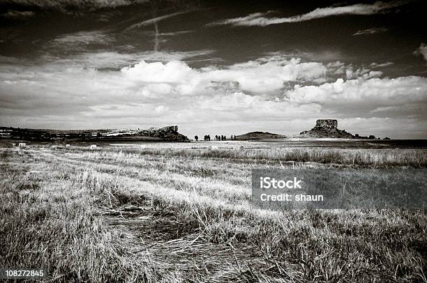 Ficksburg Landscape Stock Photo - Download Image Now - Beauty In Nature, Black And White, Cloud - Sky