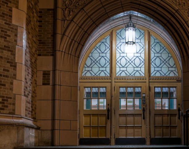 istock College Doorway at Night 108272851